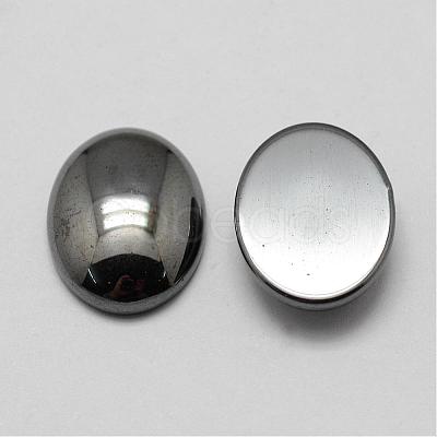 Non-magnetic Synthetic Hematite Cabochons G-P162-04-30x40mm-1