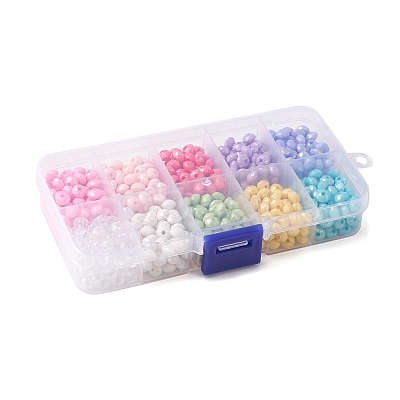 700Pcs 10 Styles AS Plastic & Opaque Acrylic Beads MACR-FS0001-47-1