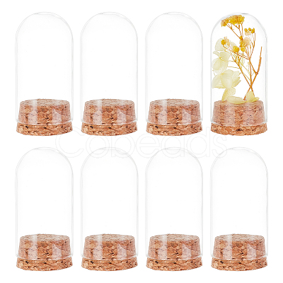 Transparent Glass Dome Jar Cloche Display Cases AJEW-WH0329-72A-1