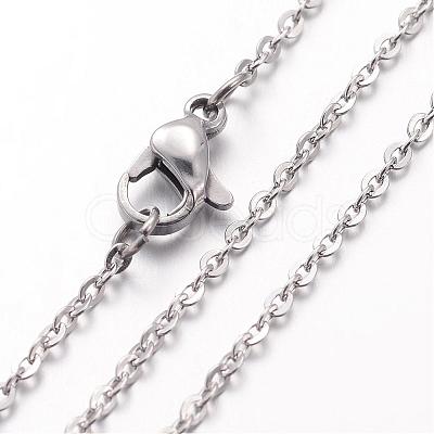 Non-Tarnish 304 Stainless Steel Necklace MAK-K004-19P-1