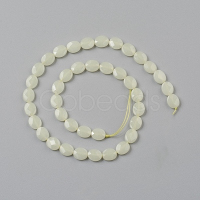 Synthetic Luminous Stone Beads Strands G-I271-B12-8x10mm-1