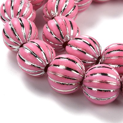 Grooved Resin Beads Strands RESI-M023-01B-1