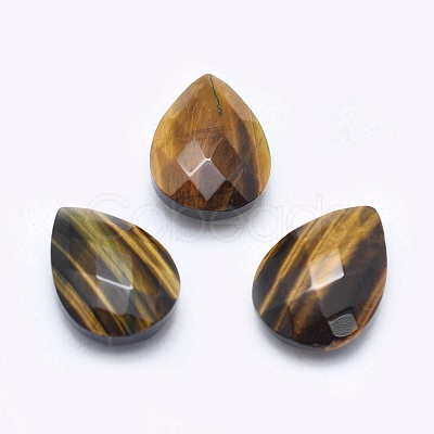 Natural Tiger Eye Cabochons G-P384-D05-1