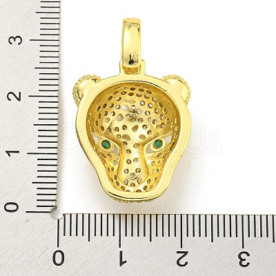 Brass Micro Pave Cubic Zirconia Pendants KK-K354-13D-G-1