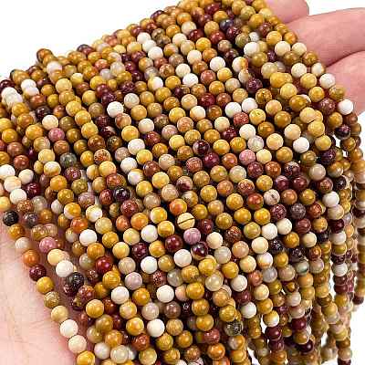 Natural Mookaite Beads Strands G-M438-A05-01-1