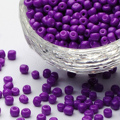 Baking Paint Glass Seed Beads SEED-S002-K11-1