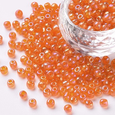 Round Glass Seed Beads SEED-A007-4mm-169B-1