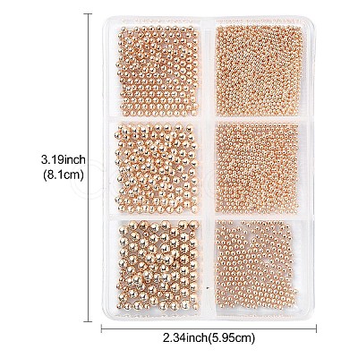 20G Stainless Steel Micro Beads MRMJ-YW0001-065B-RG-1