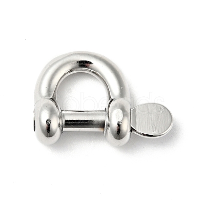 Non-Tarnish 304 Stainless Steel D-Ring Anchor Shackle Clasps STAS-C056-01P-1