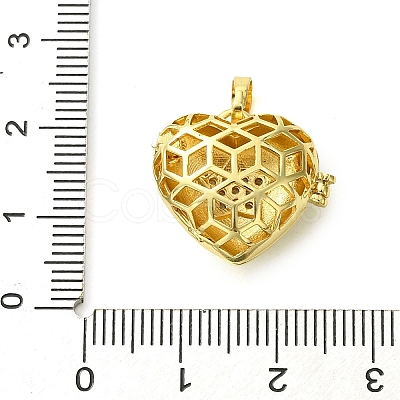 Rack Plating Brass Micro Pave Clear Cubic Zirconia Pendants KK-G501-15A-G-1