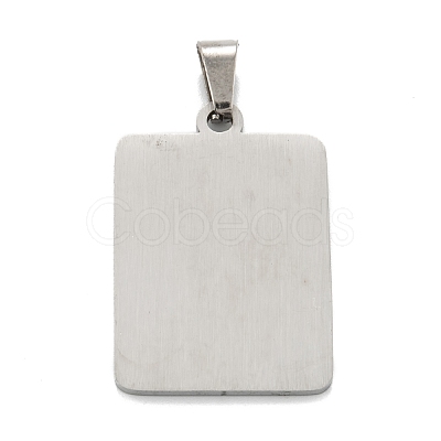 Non-Tarnish 304 Stainless Steel Pendants STAS-K216-48B-P-1