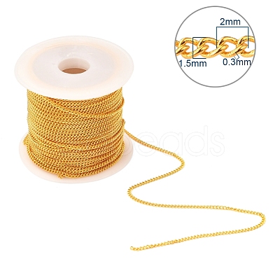 Brass Soldered Curb Chains CHC-YW0001-02-1