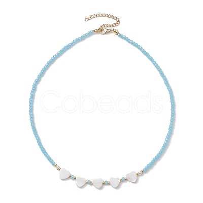 Glass Beads Necklaces NJEW-JN04723-1