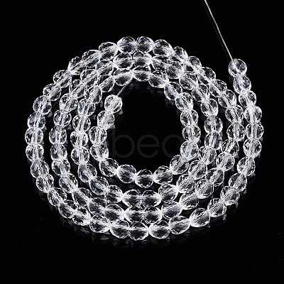 Transparent Glass Beads Strands GLAA-N045-002-C03-1