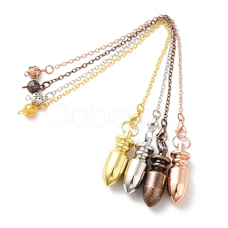 Rack Plating Brass Dowsing Pendulum Big Pendants KK-H444-03-1