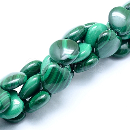 Natural Malachite Beads Strands G-D0011-02-12mm-1