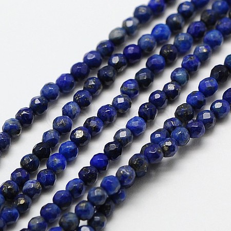 Natural Lapis Lazuli Bead Strands G-A129-2mm-22-1