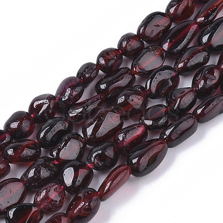 Natural Garnet Beads Strands G-S362-040-1