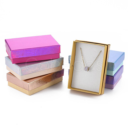 Cardboard Necklace Pendant Jewelry Gift Boxes CBOX-N013-022-1