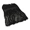 Polyester Tassel Lace Trim, Paillette Fringe Timming, for Garment Accesories, Black, 12-5/8 inch(320mm)