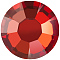 Preciosa&reg MAXIMA Crystal No Hotfix Flatback Stones, Czech Crystal, Dura Foiling, Round(438 11 615 Chaton Rose), 00030 251 Red Flame, SS8(2.3~2.5mm)