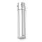 304 Stainless Steel Pendants and Rhinestone, Cylinder, Platinum, 38x9x6x9mm, Hole: 2.5mm