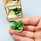 Mini Plastic Artificial Plant Ornaments, Miniature Bonsai, for Dollhouse, Home Display Decoration, Green, 25x30mm