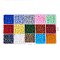 8/0 Round Glass Seed Beads Sets, Mixed Color, 3mm, Hole: 1mm