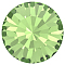 Preciosa&reg MAXIMA Crystal Round Stones, Czech Crystal, Dura Foiling, Round(431 11 615 Chaton), 50520 Peridot, SS45(9.85~10.2mm), 144pcs/gross