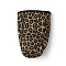 Neoprene Cup Sleeve, Leopard Print Pattern, 193x150x95x4mm