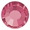 Preciosa&reg Crystal Hotfix Flatback Stones, Czech Crystal, Round(438 11 612 Chaton Rose VIVA 12 &reg), Indian Pink, SS10(2.7~2.9mm)