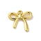 304 Stainless Steel Pendants, Bowknot Charm, Real 18K Gold Plated, 18.5x20.5x3mm, Hole: 2mm