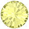 Preciosa&reg MAXIMA Crystal Round Stones, Czech Crystal, Dura Foiling, Round(431 11 615 Chaton), 80100 Jonquil, SS12/PP24(3~3.2mm)