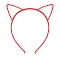 Luminous Plastic Cat Ear Headband, Red, 140x120mm