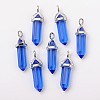 Bullet Glass Pointed Pendants G-F295-02J-1