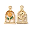 Eco-friendly Alloy Enamel Pendants X-PALLOY-M212-08G-2