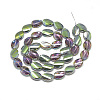 Electroplate Glass Beads Strands EGLA-S161-M-2