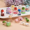 Cheriswelry 60Pcs 15 Style Wish Glass Bottle Pendants CRES-CW0001-08-17