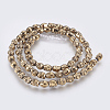 Electroplated Non-magnetic Synthetic Hematite Bead Strand G-E495-06A-2
