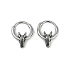 Dragon Head 316 Surgical Stainless Steel Hoop Earrings EJEW-G416-22AS-4