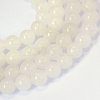 Natural White Jade Round Bead Strands X-G-E334-4mm-13-1