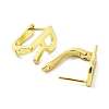 Brass Letter Stud Earrings for Women EJEW-A038-01R-G-2