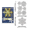 Christmas Snowflake Carbon Steel Cutting Dies Stencils DIY-WH0309-1358-2