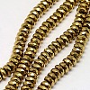 Electroplate Non-magnetic Synthetic Hematite Beads Strands X-G-J160-E-02-1