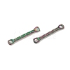 Ion Plating(IP) 304 Stainless Steel Connector Charms STAS-Q323-09MC-2