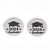 Non-Tarnish 201 Stainless Steel Pendants STAS-T064-38P-25-2