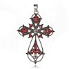 Alloy Latin Cross Clenched Large Gothic Big Pendants PALLOY-I111-23AS-02-1