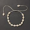 Natural Shell Beaded Necklace NJEW-E094-01B-3