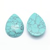 Synthetic Turquoise Cabochons G-P393-G10-2