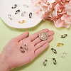 48Pcs 6 Colors Brass Clip-on Earring Converters Findings KK-CJ0001-61-3